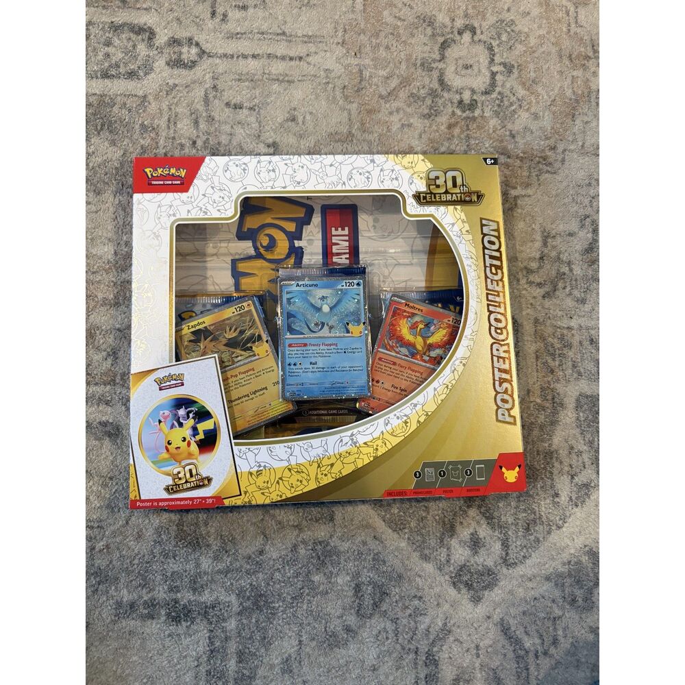 Pokemon TCG 30th Anniversary Celebrations Poster Collection Box